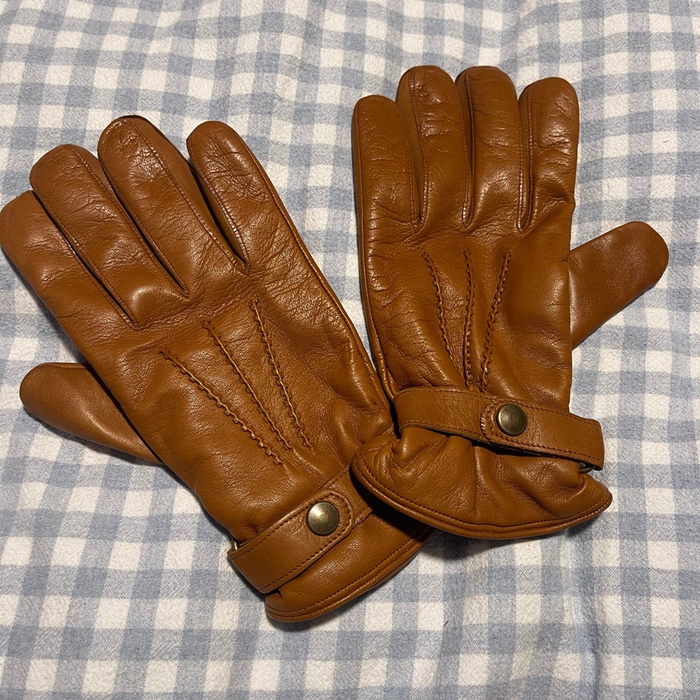 New genuine leather cashmere lined gloves